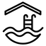pictogramme piscine couverte