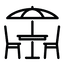 pictogramme terrasse